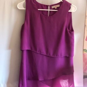 New Purple Ruffled Blouse